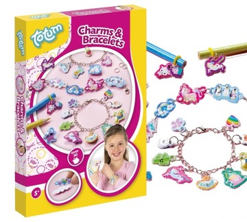Totum zestaw kreatywny do robienia bransoletek Charms & Bracelets kawaii