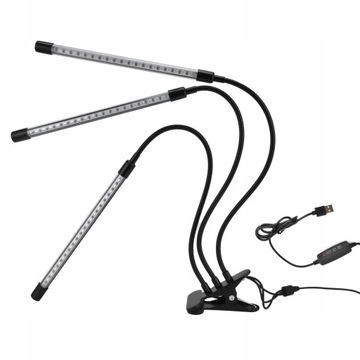 3x LAMPA LED DO WZROSTU ROŚLIN TIMER