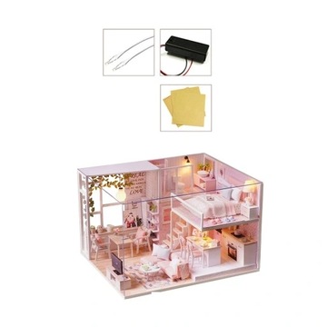 МИНИАТЮРНЫЙ КУКОЛЬНЫЙ ДОМИК, КОМПЛЕКТ ДЛЯ КОМНАТЫ «Сделай сам»