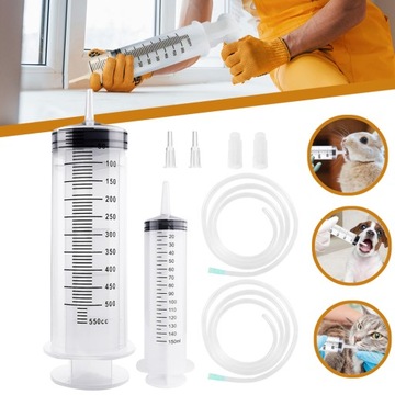 STRZYKAWKA 150 ML+550 ML Z RURKĄ, STRZYKAWKA DO ODSYSANIA PŁYNNEGO OLEJU