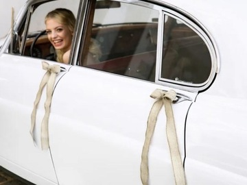 Dekoracja samochodu na auto do ślubu OZDOBY wesele