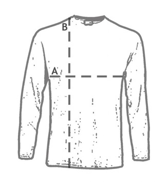 БЕЙСБОЛЬНАЯ ФУТБОЛКА С ДЛИННЫМ РУКАВОМ — Фрукты — размер XL