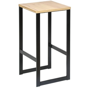 HOKER metalowy loft -mebel ZŁOŻONY bez skręcania- taboret - H58/prc