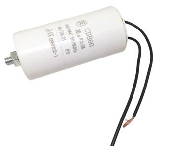 Kondensator silnikowy rozruchowy 30uF/450VAC CBB60