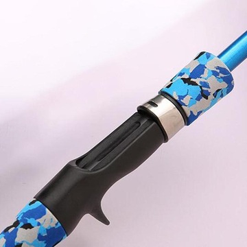 Телескопическая удочка портативная маленькая короткая морская удочка мини синяя 1,3 м B