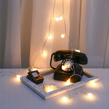 САДОВАЯ ГИРЛЯНДИЯ СВЕТОДИОДНЫЕ ШАРОВЫЕ ЛАМПЫ 15М НАРУЖНЫЕ/ИНТЕРЬЕРНЫЕ