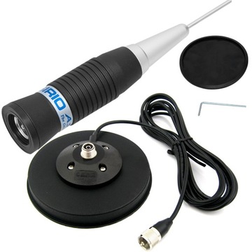 ANTENA CB RADIA MOCNY MAGNES SIRIO AS100 102cm AS-100 PODSTAWKA MAGNETYCZNA