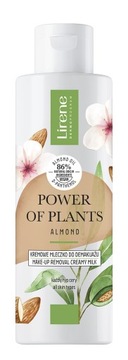 LIRENE POWER OF PLANTS KREMOWE MLECZKO DO DEMAKIJAŻU MIGDAŁ 200 ML.