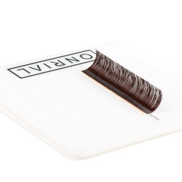 SZTUCZNE RZĘSY ONRIAL DARK CHOCOLATE/21 PASEK/D 0.07 8 mm