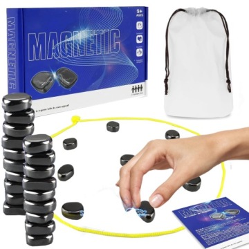 GRA MAGNETYCZNE KAMIENIE 20szt EDUKACYJNA DLA DZIECI MAGNETYCZNA W SZACHY