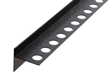 LISTWA BRODZIKOWA SPADKOWA CZARNA MAT LEWA 120cm