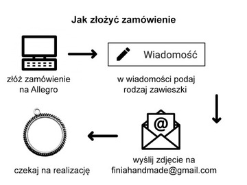 Zawieszka z agrafką do Butonierki Bukietu Ślubnego