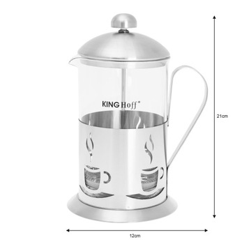 ZAPARZACZ DO HERBATY KAWY ZIÓŁ 800 ML DZBANEK FRENCH PRESS SZKLANY HERBATA
