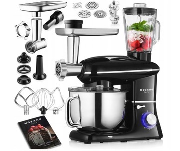 Kuchenny robot planetarny WIELOFUNKCYJNY misa 6,2 l 4w1 moc2300W