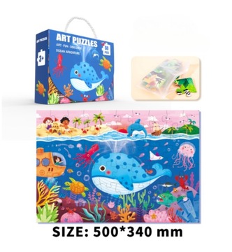 Puzzle układanka Podwodna przygoda 60 elementy