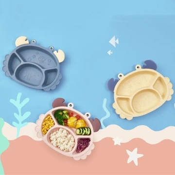 ЭКО набор детской соломенной посуды: тарелка, миска + чашка + столовые приборы.