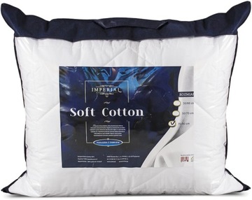 ANTYALERGICZNA PODUSZKA IMPERIAL SOFT COTTON 50x60 BAWEŁNIANA Z ZAMKIEM AMW
