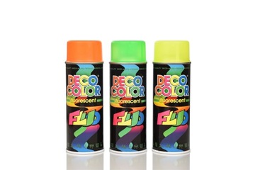 Deco SPRAY Lakier fluorescencyjny POMARAŃCZOWY