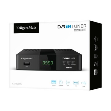 DVB-T2 H.265 HEVC-тюнер Kruger&Matz HDMI SCART PVR EPG USB-декодер