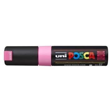 MARKER POSCA PC-8K UNI Z FARBĄ PLAKATOWĄ FLUO RÓŻ