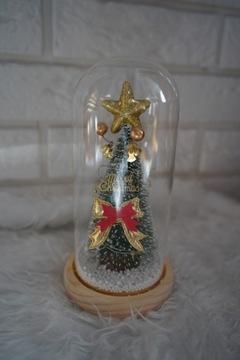 ВЕЧНАЯ РОЖДЕСТВЕНСКАЯ ЕЛКА В СТЕКЛЕ LED КАК РОЗА, САНТА, ЗВЕЗДА, ПОДАРОК, LED
