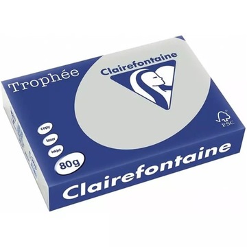Papier ksero kolorowy A4 80g 500x 1993 Trophee szary stahl grey