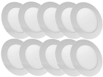 Ultra Cienki Panel Sufitowy Halogen LED Zestaw 10x