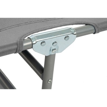 Серая складная туристическая кровать, регулируемая, прочная, прочная, пляжная