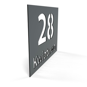 Tabliczka tablica ADRESOWA numer na dom numer domu ALUMINIOWA 30x20 cm