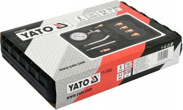 ТЕСТЕР YATO БЕНЗИНОВЫЙ МАНОМЕТР КОМПРЕССИИ + АДАПТЕРЫ 8EL YT-73022