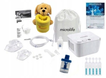 INHALATOR NEBUL MICROLIFE NEB200+PLUSZOWE ETUI MIŚ