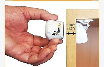 МАГНИТНЫЕ ЗАМКИ ДЛЯ ДЕТСКИХ ШКАФОВ 12 ЗАМКОВ + 2 МАГНИТНЫХ КЛЮЧА