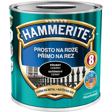Hammerite Prosto na Rdzę Czarny Półmat 2,5 L