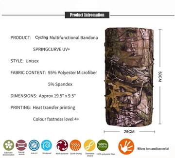 БАНДАНА ШАРФ ЮБКА ШАРФ КАМУФЛЯЖНЫЙ ШАРФ 01