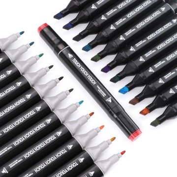 ДВУСТОРОННИЕ АЛКОГОЛЬНЫЕ МАРКЕРЫ, ТРИПСЫ, МАРКЕРЫ, РУЧКИ, 168 ЦВЕТОВ