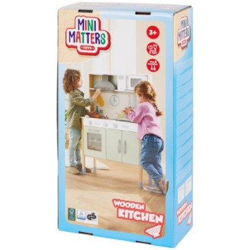 Дерев'яна кухня Міні MATTERS TOYS для дітей зі світлом і звуком.