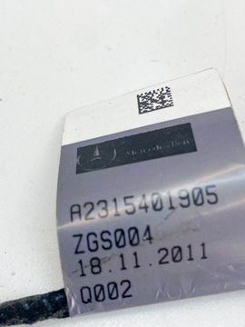 2315401905 SVAZEK KABEL 500 231.473 320 2012 MERCEDES-BENZ SL (R231)