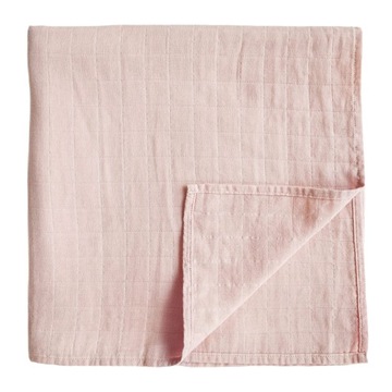 Otulacz muślinowy MUSHIE organiczna bawełna Rose Vanilla
