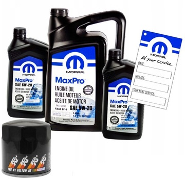 OLEJ MOPAR 5W20 + FILTR KN 4884899AC