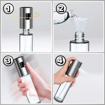 РАСПЫЛИТЕЛЬ ДЛЯ МАСЛА, МАСЛА, УКСУСА, ТОНКИЙ РАСПЫЛИТЕЛЬ, РАСПЫЛИТЕЛЬ-ДОЗАТОР, 100мл