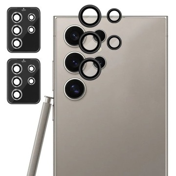 2x CamRing Szkło na Aparat + Ramka Montażowa do Samsung GALAXY S24 ULTRA