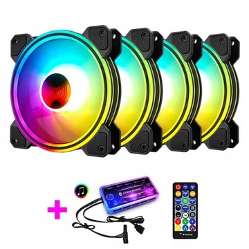 Wentylator CoolMoon RGB WENTYLATOR 5*12cm LED