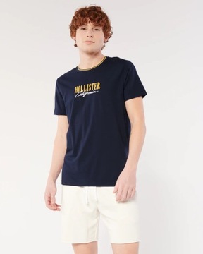 t-shirt męski HOLLISTER by Abercrombie logo M