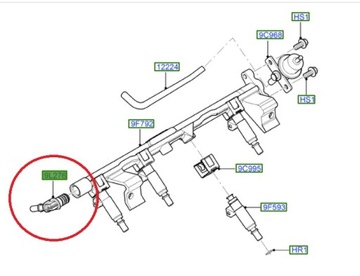 РАЗЪЕМ ТОПЛИВНОЙ РЕЙКИ FOCUS 04/C-MAX 03-06 /1.6 1072003 _ 98MF-9L276-BA