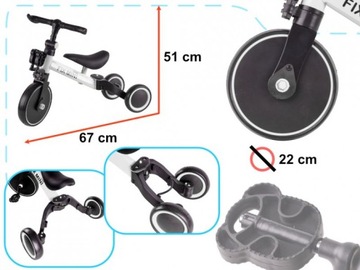 Rowerek Trike Fix Mini biegowy trójkołowy 3w1 z pe