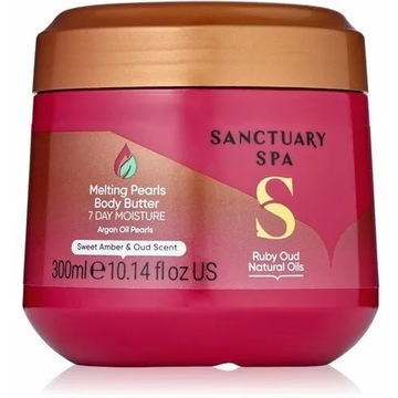 Sanctuary Melting Body Butter masło shea z perełkami i olejkiem arganowym