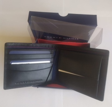 Мужской кожаный кошелек Tommy Hilfiger, мужская кожа