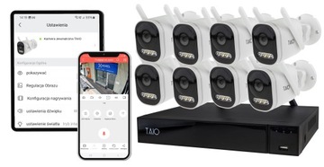 НАБОР ДЛЯ МОНИТОРИНГА Wi-Fi 5 Мп | 8x Внешняя камера + Wi-Fi-рекордер + Диск