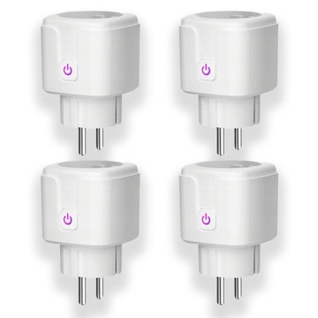 4x Inteligentne gniazdo gniazdko sterowane Google Alexa Tuya WiFi 16A 3600W