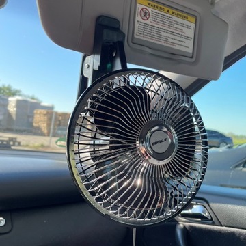 ВРАЩАЮЩИЙСЯ АВТОВЕНТИЛЯТОР С ЗАЖИМОМ 12В